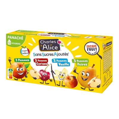 Gourdes Charles&Alice-enfants-pack x12