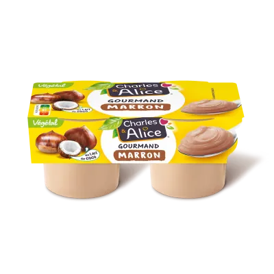 Charles&Alice desserts végétaux Gourmand x2 - marron pack 3D