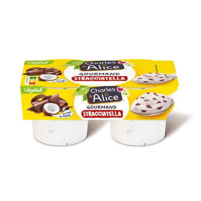 Charles&Alice desserts végétaux x2 - stracciatella - pack 3D