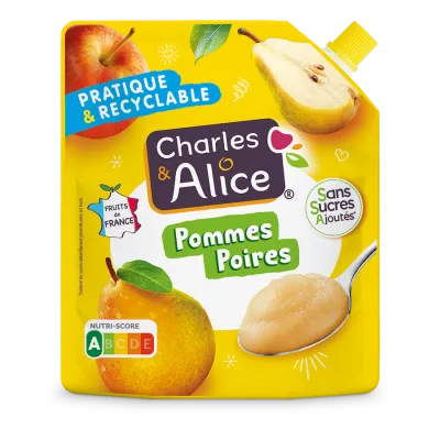 Poches familiales - pommes poires - Charles et Alice