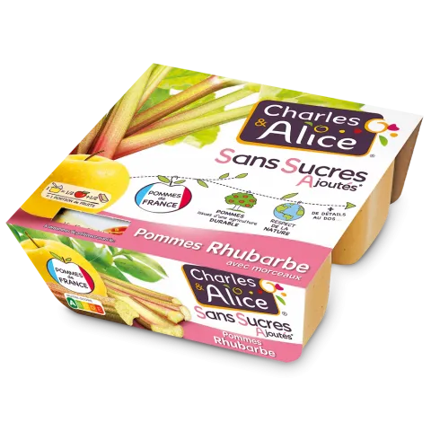 Charles&Alice SSA Pommes Rhubarbe x4