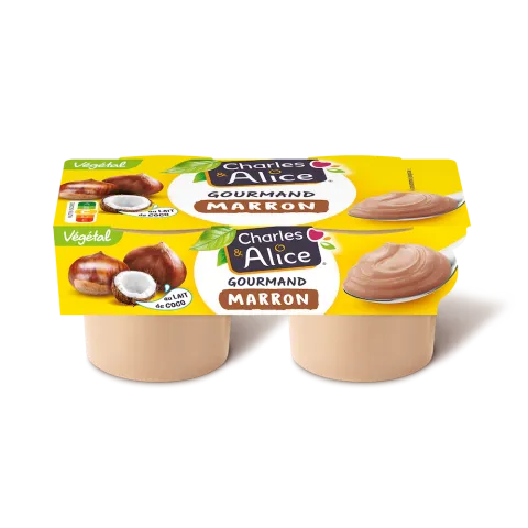 Charles&Alice desserts végétaux Gourmand x2 - marron pack 3D