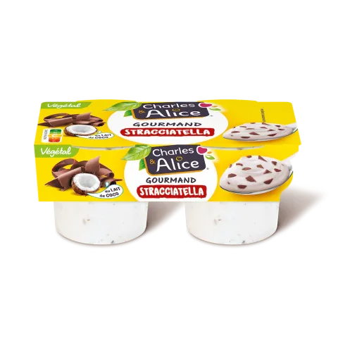 Charles&Alice desserts végétaux x2 - stracciatella - pack 3D