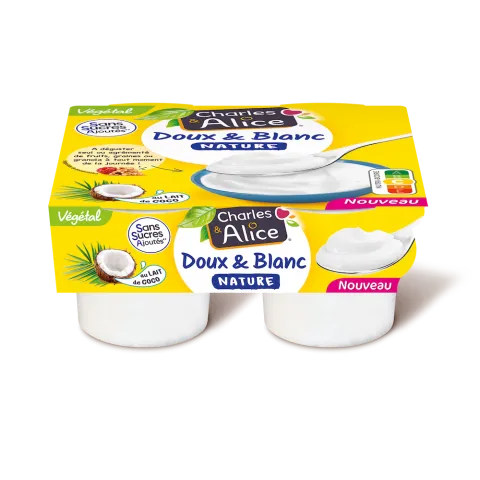 Visuel Charles & Alice Végétal Doux & Blanc 4x100g