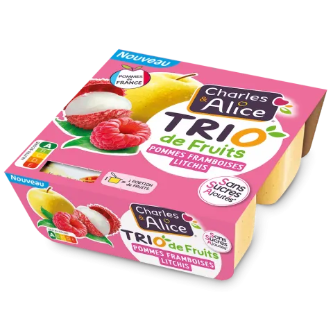 Charles et Alice - Trios - Pommes Framboises - Litchis