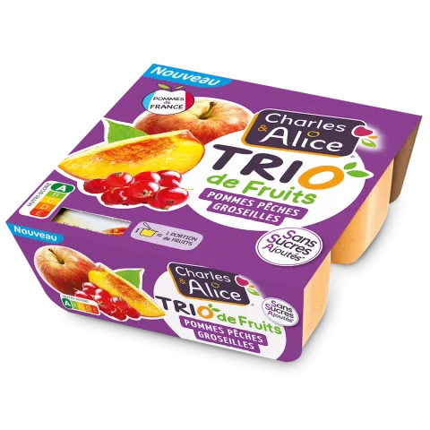 Charles et Alice - Trio - Pommes Pêches Groseilles